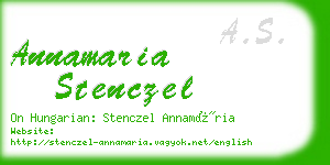 annamaria stenczel business card